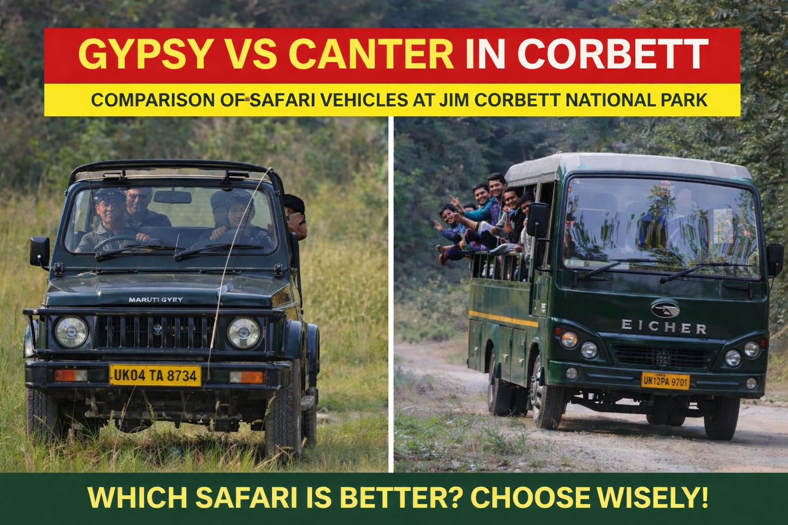 Gypsy vs Canter Corbett: Which Safari Vehicle Is Right for You?