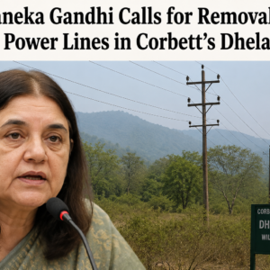 Maneka Gandhi Calls for Removal of Naked Power Lines in Corbett’s Dhela Range
