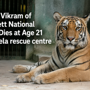 Tiger Vikram of Corbett National Park Dies at Age 21 in Dhela rescue centre 