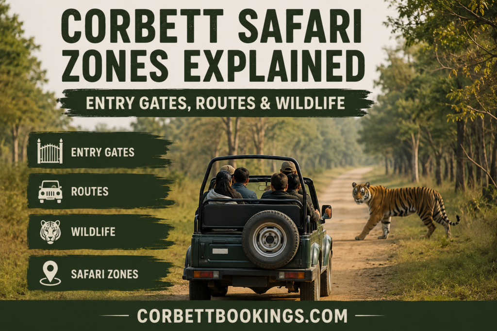Corbett Safari Zones Explained Entry Gates, Routes & Wildlife